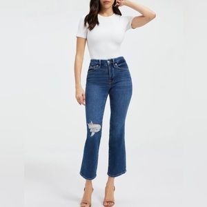 NWT Good American Good Legs Skinny Cropped Cashmere Jeans